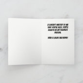 Carte Tellement laid qu'il faut un masque facial pour l' (Intérieur)