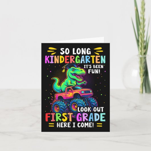 Carte Tellement long jardin d'enfants Graduation Monster (Devant)