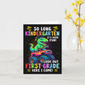 Carte Tellement long jardin d'enfants Graduation Monster (Fleur jaune)