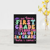 Carte Tellement long premier grade de 2e année ici I Co (Fleur jaune)