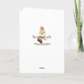 Carte Tellement mignon et curieux Chipmunk (Dos)