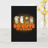 Carte Tellement Mignonne Son Effrayant Enfants D'Hallowe (Fleur jaune)