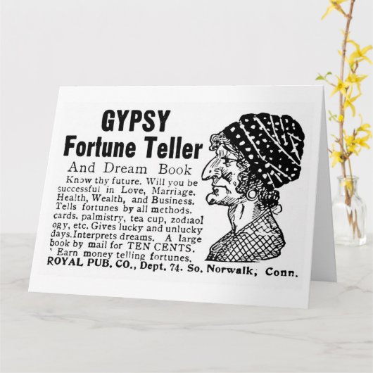 Carte Teller Gypsy Fortune (Fleur jaune)