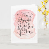 Carte Telles Flèches -Psaume 127:4 (Fleur jaune)