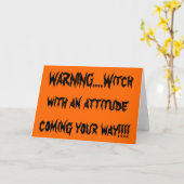 CARTE TÉMOIGNAGE AVEC ATTITUDE (BON) COMINT VOTRE CHEMIN (Fleur jaune)