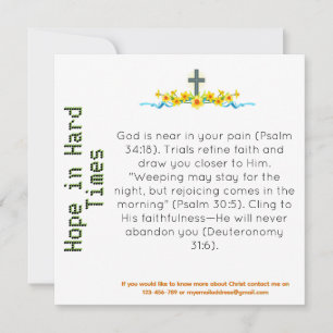 Carte témoin Hope in Hard Times