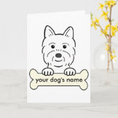 Carte Témoin personnalisé (Fleur jaune)