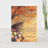 Carte Tempête de feuilles 2 Corinthians 9:15 Bon thanksg (Devant)