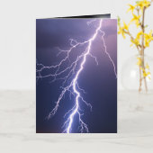 Carte Tempête De Foudre Penser À Vous (Fleur jaune)