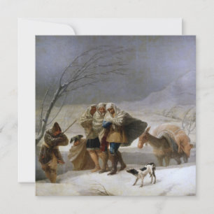 Carte Tempête de neige en hiver