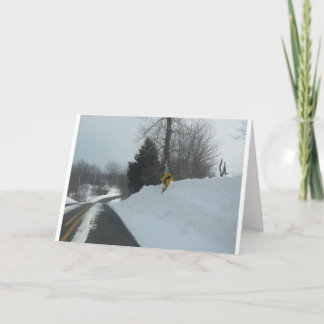 Carte Tempête d'hiver de lac pine