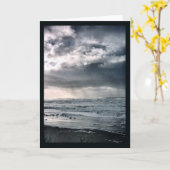 Carte Tempête en mer (Fleur jaune)