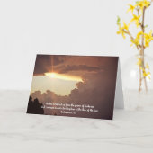Carte Tempête et lumière du soleil La Bible Verse Card (Fleur jaune)