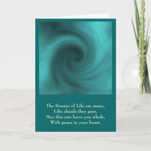 Carte tempête, Les tempêtes de la vie sont nombreux, Com (Devant)