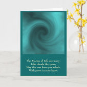 Carte tempête, Les tempêtes de la vie sont nombreux, Com (Fleur jaune)