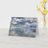 Carte Tempête sur le lac autrichien (Fleur jaune)