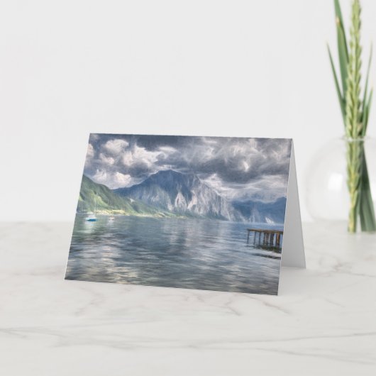 Carte Tempête sur le lac autrichien (Devant)