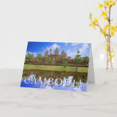 Carte Temple d'Angkor Wat | Kampuchea, Cambodge | Annive (Fleur jaune)