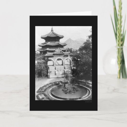 Carte Temple du Ciel Séoul Corée 1925 (Devant)