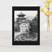 Carte Temple du Ciel Séoul Corée 1925 (Fleur jaune)