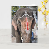 Carte Temple Elephant (Fleur jaune)