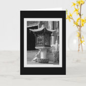 Carte Temple Lampe (Fleur jaune)