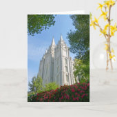Carte Temple mormon (Fleur jaune)