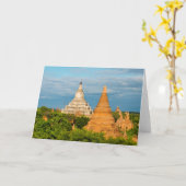 Carte Temples et pagodes antiques| Bagan (Fleur jaune)