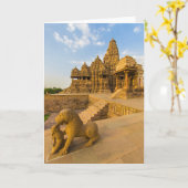Carte Temples hindous à Khajuraho (Fleur jaune)