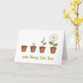 Carte Temps (Fleur jaune)