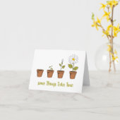 Carte Temps (Fleur jaune)
