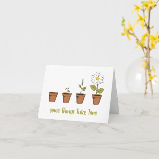 Carte Temps (Fleur jaune)