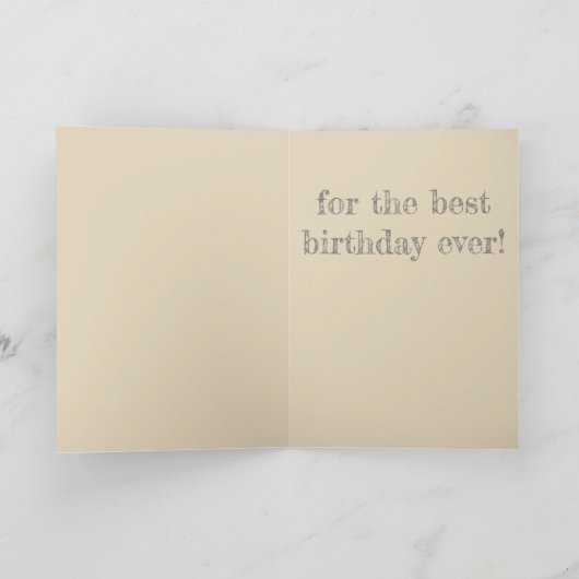 Carte Temps d'anniversaire (Intérieur)