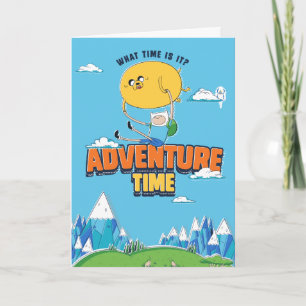 Carte Temps d'aventure   Jake Flottant Avec Finn