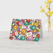 Carte Temps d'aventure | Motif de jeu de caractères (Fleur jaune)