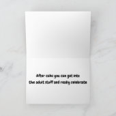 CARTE **TEMPS DE CÉLÉBRER** LA NIÈNE À L'ANNIVERSAIRE (Intérieur)