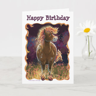 Carte Temps de Fête Cheval de Feu