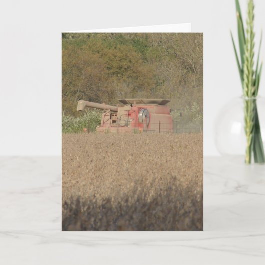 Carte Temps de récolte combiné dans le champ de soja (Devant)