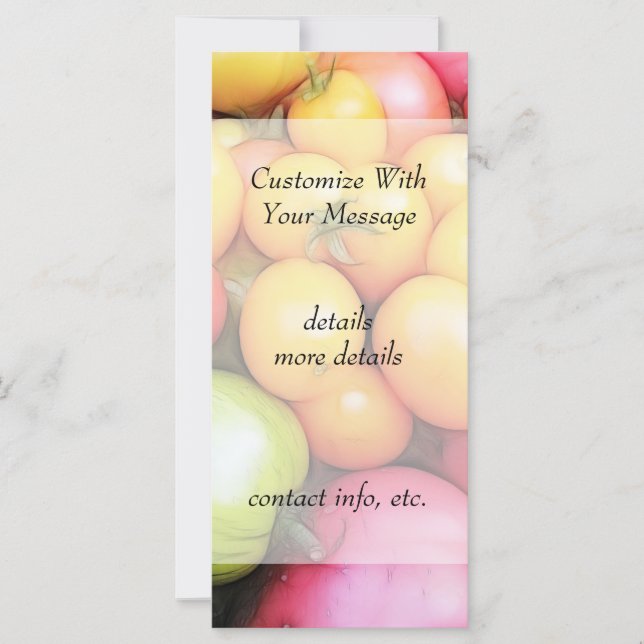 Carte Temps de récolte - Tomates ! (Devant)