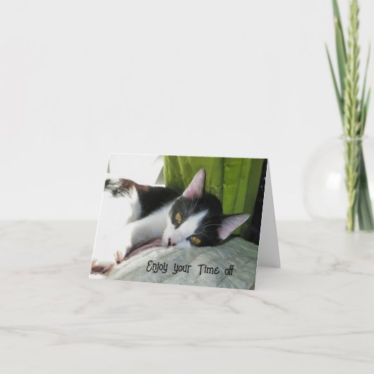 Carte Temps de refroidissement - Profitez de votre temps (Devant)