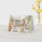 Carte Temps de thé (Fleur jaune)