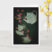 Carte Temps de thé (Fleur jaune)