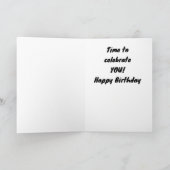 CARTE TEMPS DE VOUS CÉLÉBRER À L'ANNIVERSAIRE * FILLE* C (Intérieur)