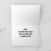 CARTE TEMPS DE "VOUS CÉLÉBRER"/BELLE SAISON DE TOMBÉE (Intérieur)