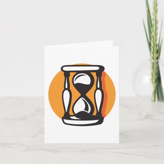 Carte Temps minimal Rétro Horververre (Devant)