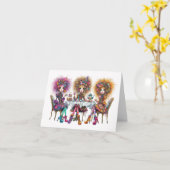 Carte Temps Quintessence Quirky Cuppa (Fleur jaune)