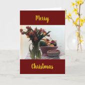 CARTE *TEMPS SPÉCIAUX - SPÉCIAL *FAMILLE* JOYEZ NOËL (Fleur jaune)