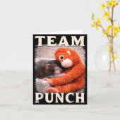 Carte Tendance de mème de l'équipe de punch de bébé sing (Fleur jaune)