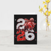 Carte Tendance du Nouvel An 2026 Bonne Année Fa (Fleur jaune)