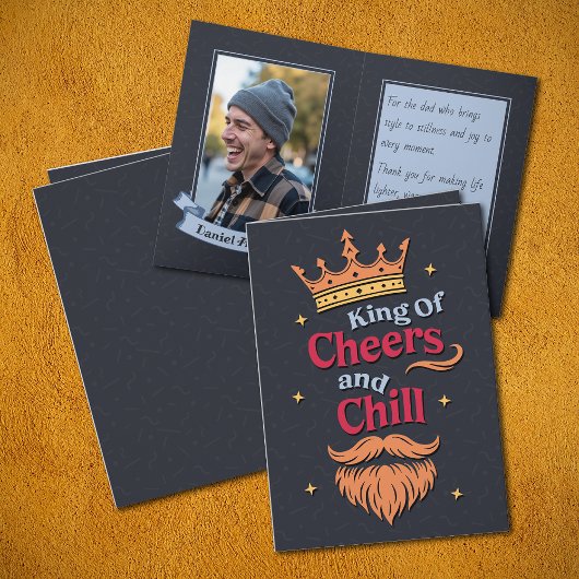 Carte Tendance Funny King Citation Fête des pères de typ